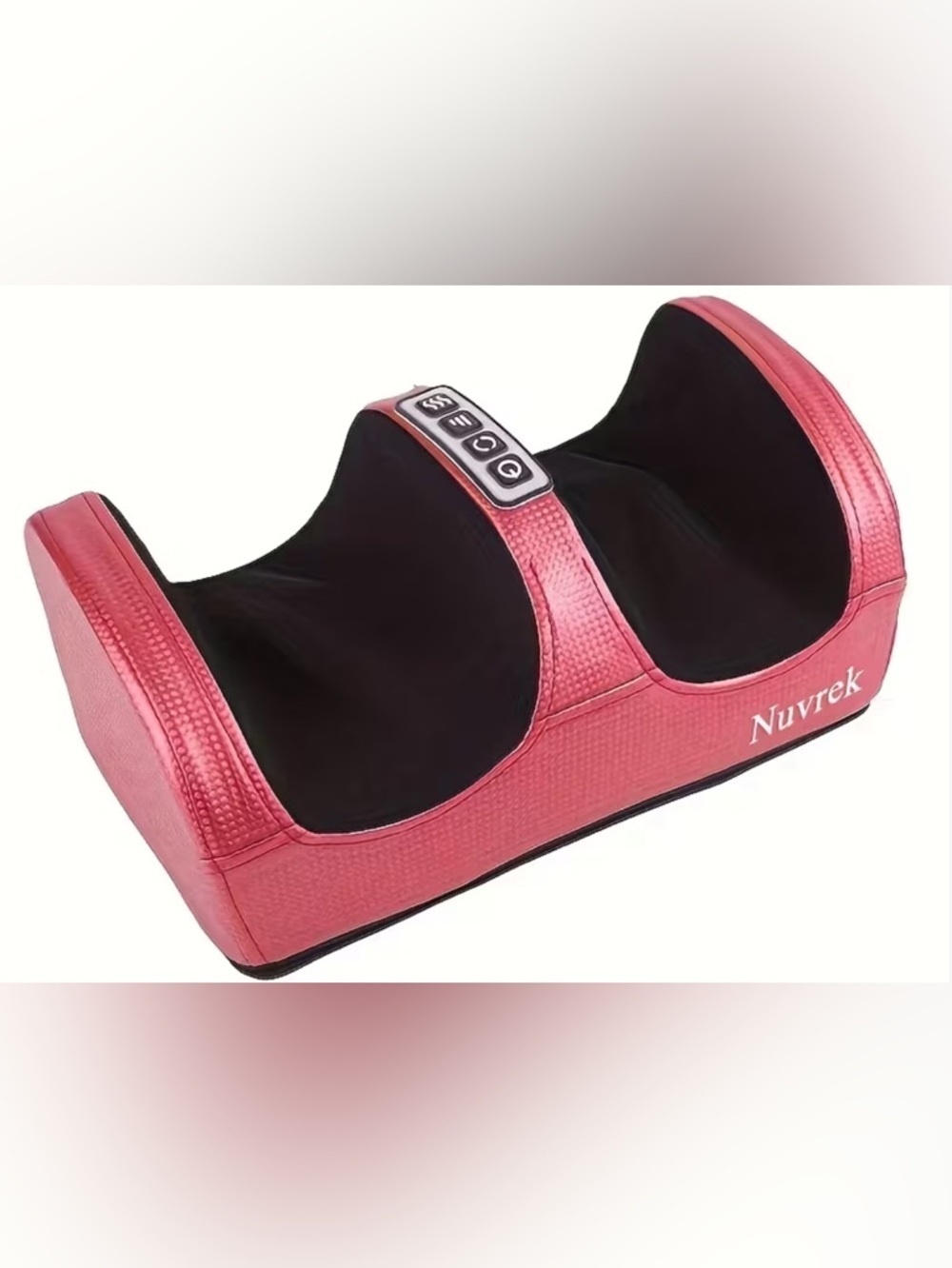 NUVREL Red and Black Portable Foot Massager Brand New plug in shiatsu feet relax
